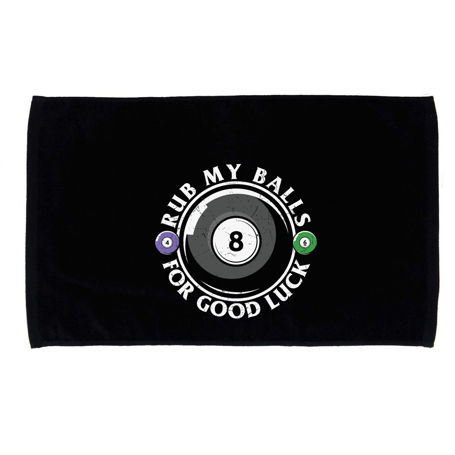 Rub My Balls For Good Luck Billiards Dad Gift For Father’s Day Microfiber Hand Towel