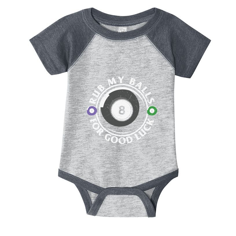 Rub My Balls For Good Luck Billiards Dad Gift For Father’s Day Infant Baby Jersey Bodysuit