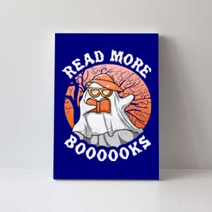 Read More Boooooks Halloween Book Reading Ghost Gift Canvas