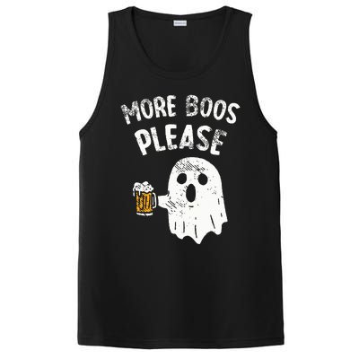 Retro More Boos Please Ghost Beer Halloween Costume PosiCharge Competitor Tank