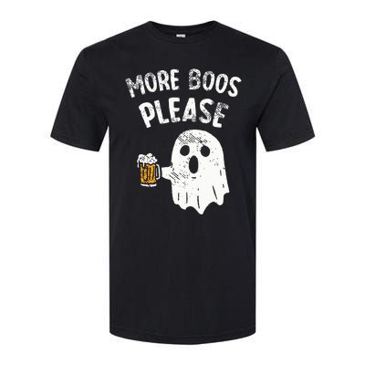 Retro More Boos Please Ghost Beer Halloween Costume Softstyle CVC T-Shirt