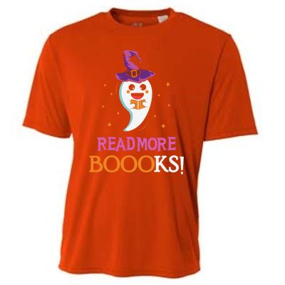 Read More Books Boo Halloween Costume Reading Lover Ghost Gift Cooling Performance Crew T-Shirt