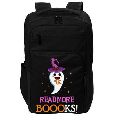 Read More Books Boo Halloween Costume Reading Lover Ghost Gift Impact Tech Backpack