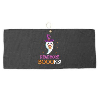 Read More Books Boo Halloween Costume Reading Lover Ghost Gift Large Microfiber Waffle Golf Towel