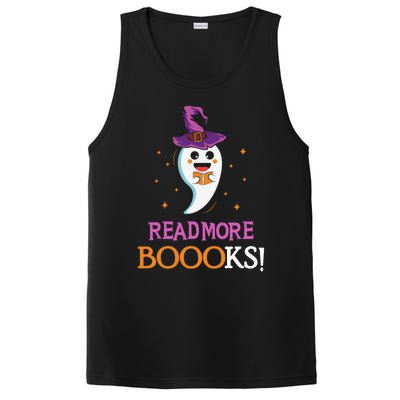 Read More Books Boo Halloween Costume Reading Lover Ghost Gift PosiCharge Competitor Tank