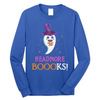 Read More Books Boo Halloween Costume Reading Lover Ghost Gift Long Sleeve Shirt