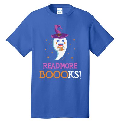 Read More Books Boo Halloween Costume Reading Lover Ghost Gift Tall T-Shirt