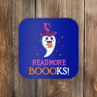 Read More Books Boo Halloween Costume Reading Lover Ghost Gift Coaster