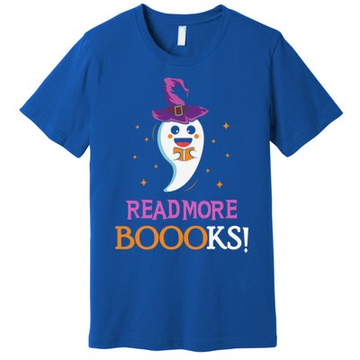 Read More Books Boo Halloween Costume Reading Lover Ghost Gift Premium T-Shirt