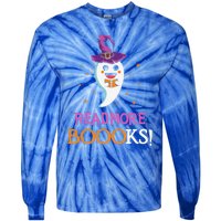 Read More Books Boo Halloween Costume Reading Lover Ghost Gift Tie-Dye Long Sleeve Shirt