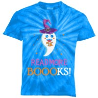 Read More Books Boo Halloween Costume Reading Lover Ghost Gift Kids Tie-Dye T-Shirt