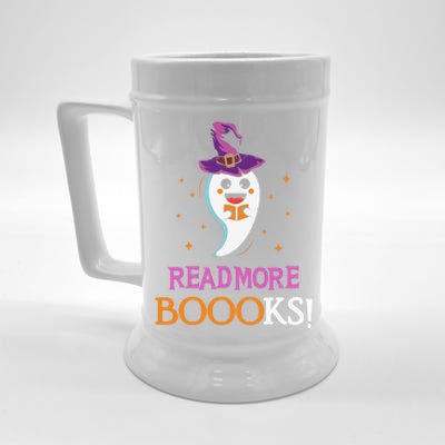 Read More Books Boo Halloween Costume Reading Lover Ghost Gift Beer Stein