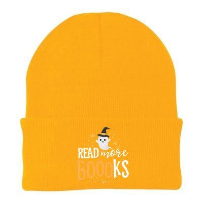 Read More Books Librarian English Teacher Boo Halloween Knit Cap Winter Beanie