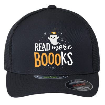 Read More Books Librarian English Teacher Boo Halloween Flexfit Unipanel Trucker Cap