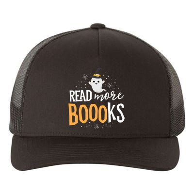 Read More Books Librarian English Teacher Boo Halloween Yupoong Adult 5-Panel Trucker Hat