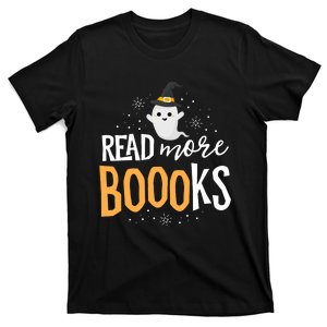 Read More Books Librarian English Teacher Boo Halloween T-Shirt