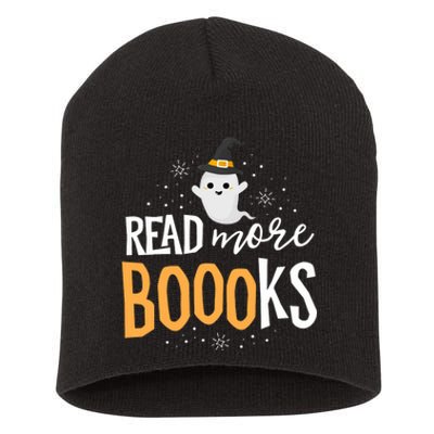 Read More Books Librarian English Teacher Boo Halloween Short Acrylic Beanie