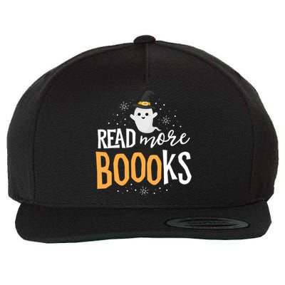 Read More Books Librarian English Teacher Boo Halloween Wool Snapback Cap