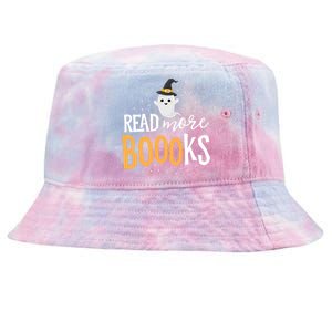 Read More Books Librarian English Teacher Boo Halloween Tie-Dyed Bucket Hat