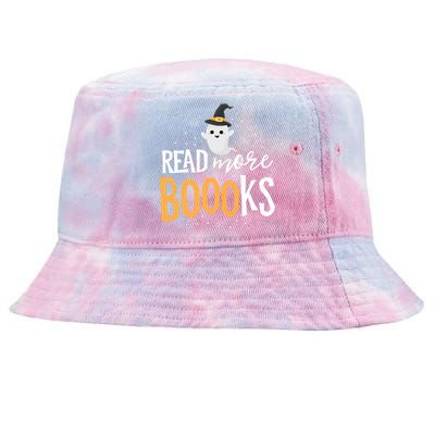 Read More Books Librarian English Teacher Boo Halloween Tie-Dyed Bucket Hat