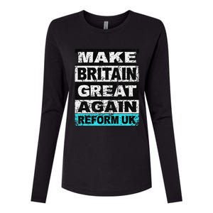 Retro Make Britain Great Again Reform Uk Womens Cotton Relaxed Long Sleeve T-Shirt