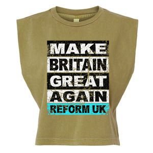 Retro Make Britain Great Again Reform Uk Garment-Dyed Women's Muscle Tee