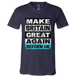 Retro Make Britain Great Again Reform Uk V-Neck T-Shirt