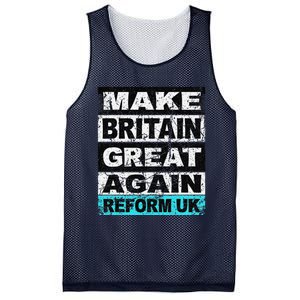 Retro Make Britain Great Again Reform Uk Mesh Reversible Basketball Jersey Tank