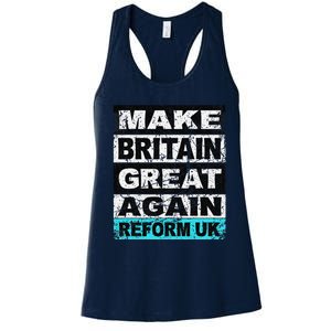 Retro Make Britain Great Again Reform Uk Women's Racerback Tank