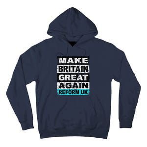 Retro Make Britain Great Again Reform Uk Tall Hoodie