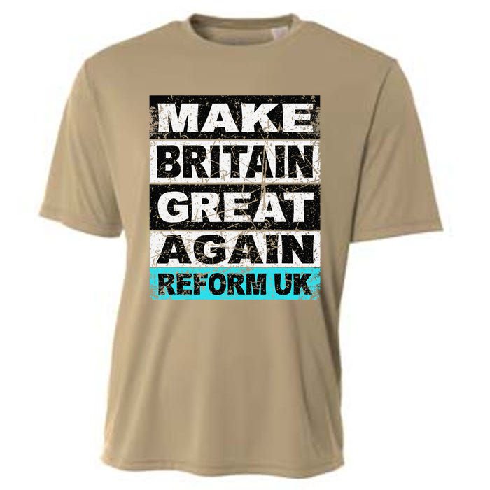 Retro Make Britain Great Again Reform Uk Cooling Performance Crew T-Shirt