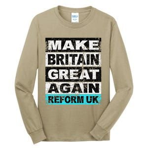 Retro Make Britain Great Again Reform Uk Tall Long Sleeve T-Shirt