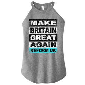 Retro Make Britain Great Again Reform Uk Women's Perfect Tri Rocker Tank