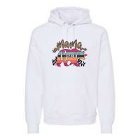 Retro Mama Bear Leopard Gift For Mother's Day Premium Hoodie