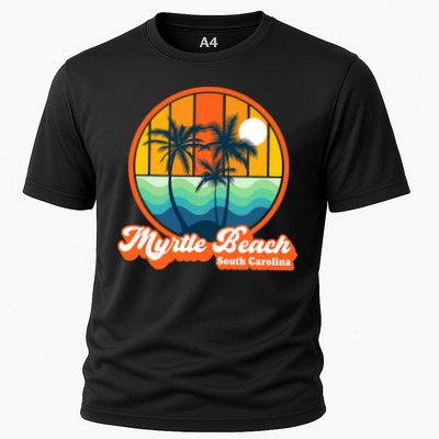 Retro Myrtle Beach South Carolina Summer 90s Beach Souvenirs Performance Shirt
