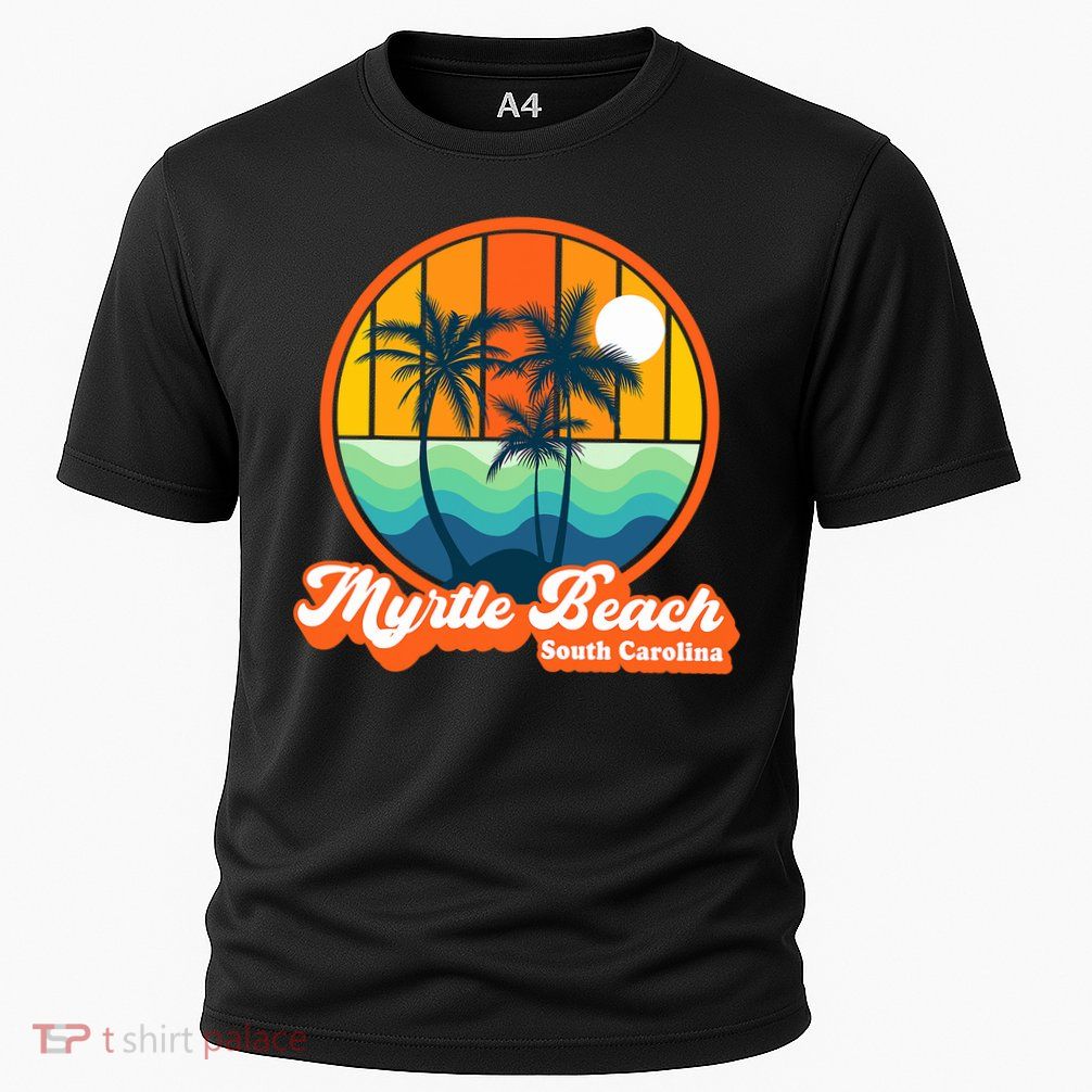 Retro Myrtle Beach South Carolina Summer 90s Beach Souvenirs Performance Shirt