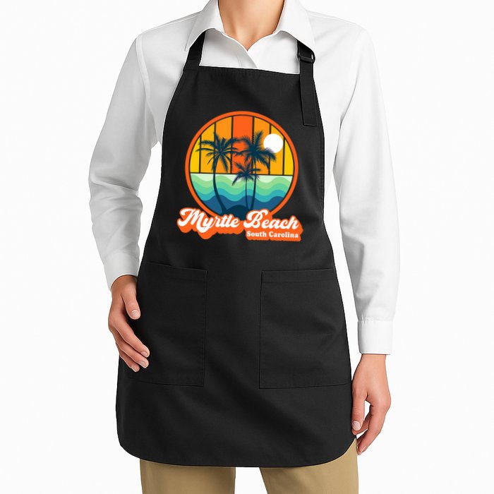 Retro Myrtle Beach South Carolina Summer 90s Beach Souvenirs Apron