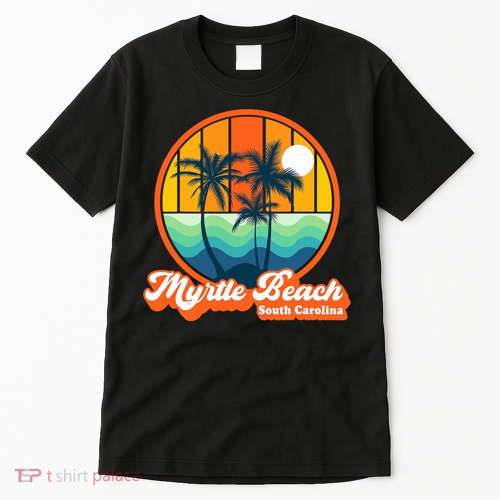 Retro Myrtle Beach South Carolina Summer 90s Beach Souvenirs Tall T-Shirt