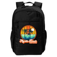Retro Myrtle Beach South Carolina Summer 90s Beach Souvenirs Backpack