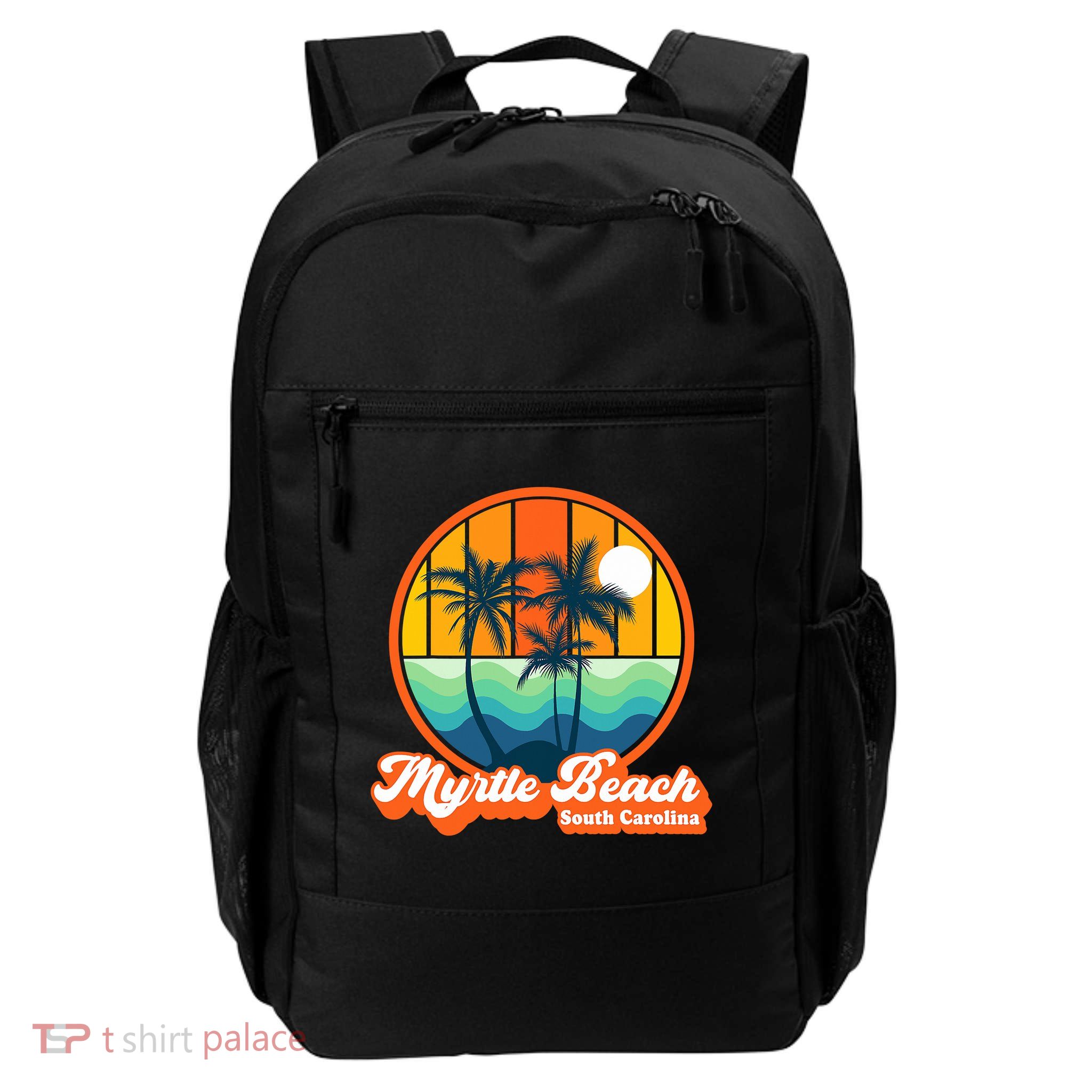 Retro Myrtle Beach South Carolina Summer 90s Beach Souvenirs Backpack