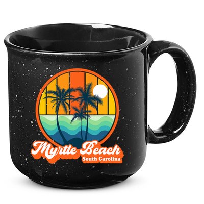 Retro Myrtle Beach South Carolina Summer 90s Beach Souvenirs 15oz Campfire Ceramic Mug