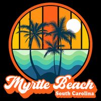 Retro Myrtle Beach South Carolina Summer 90s Beach Souvenirs 16 in Basic Backpack