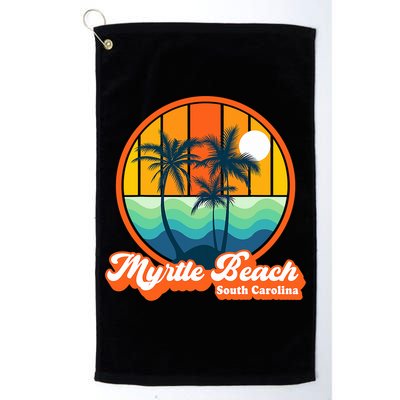 Retro Myrtle Beach South Carolina Summer 90s Beach Souvenirs Golf Towel