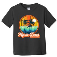 Retro Myrtle Beach South Carolina Summer 90s Beach Souvenirs Toddler T-Shirt