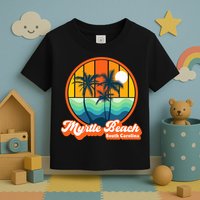 Retro Myrtle Beach South Carolina Summer 90s Beach Souvenirs Toddler T-Shirt