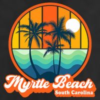 Retro Myrtle Beach South Carolina Summer 90s Beach Souvenirs Microfiber Hand Towel