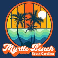 Retro Myrtle Beach South Carolina Summer 90s Beach Souvenirs Infant Baby Jersey Bodysuit