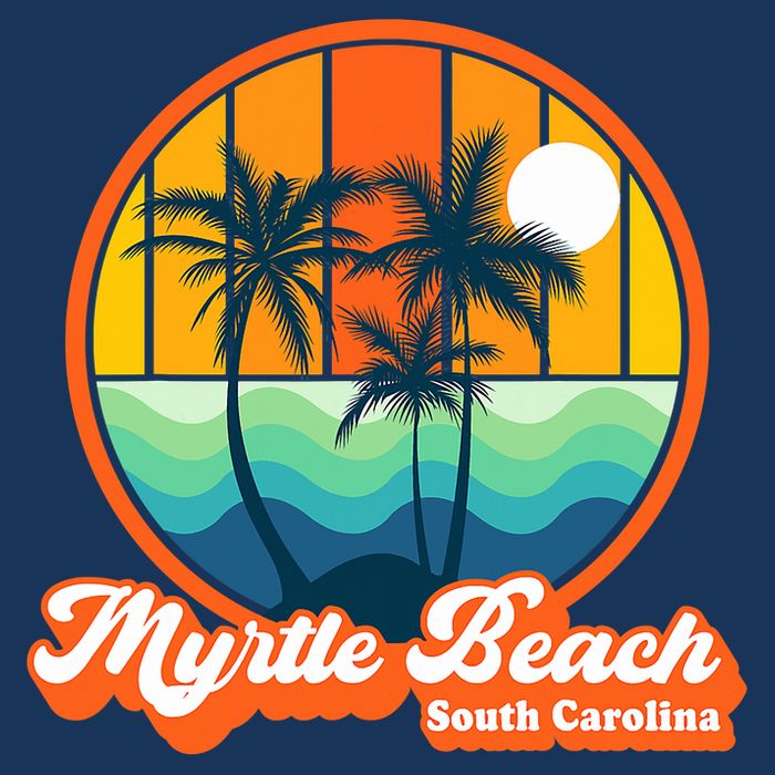 Retro Myrtle Beach South Carolina Summer 90s Beach Souvenirs Infant Baby Jersey Bodysuit