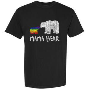 Rainbow Mama Bear Always Forever Love Support Pride Lgbtq Garment-Dyed Heavyweight T-Shirt