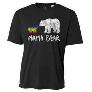 Rainbow Mama Bear Always Forever Love Support Pride Lgbtq Cooling Performance Crew T-Shirt